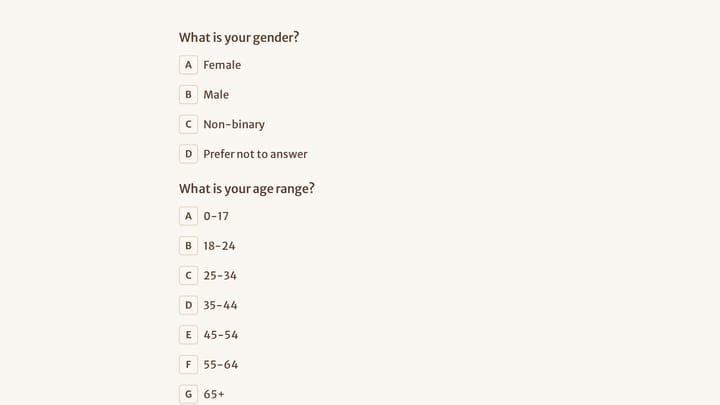 Market Research Survey Form preview
