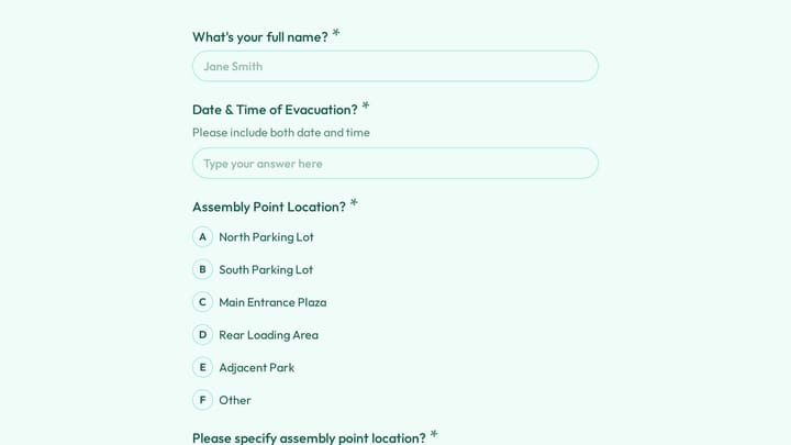Emergency Evacuation Check-In preview
