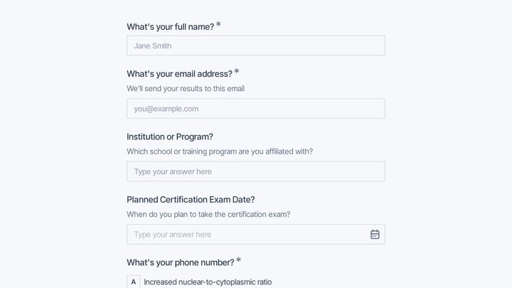 Cytotechnologist Certification Practice Test preview