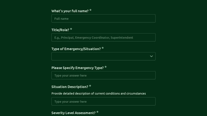 Campus Closure Decision & Continuity Form preview