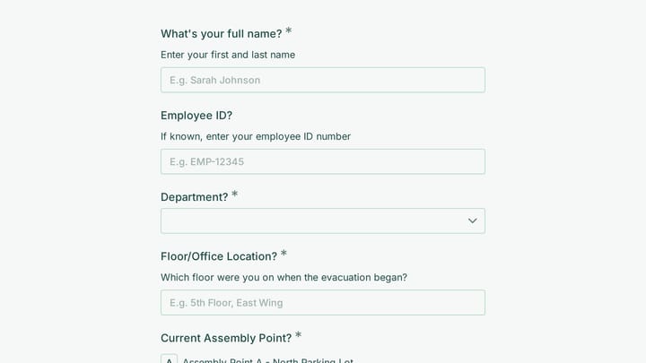 Emergency Evacuation Check-In preview