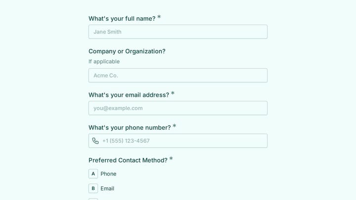 Forensic Accounting Callback Request preview