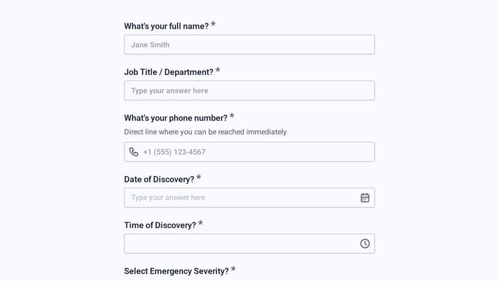 Life Support System Emergency Report preview