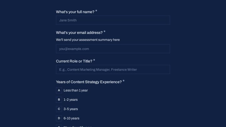 Content Strategy Skills Inventory preview
