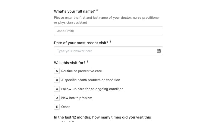 CAHPS Clinician & Group Survey preview