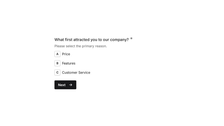 Customer Loss Survey preview