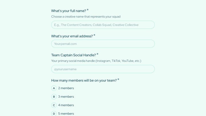 Join the Challenge: Form Your Team preview