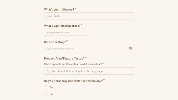 Beta Program Accessibility Audit preview
