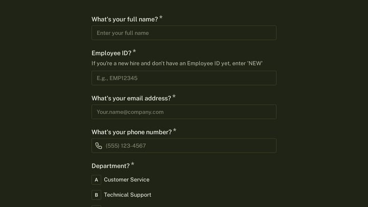Remote Agent VPN & System Access Request preview