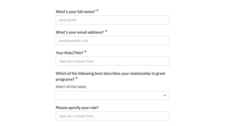 Grant Program Design Stakeholder Interview preview