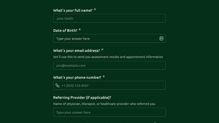 Anxiety Disorder Diagnostic Assessment preview