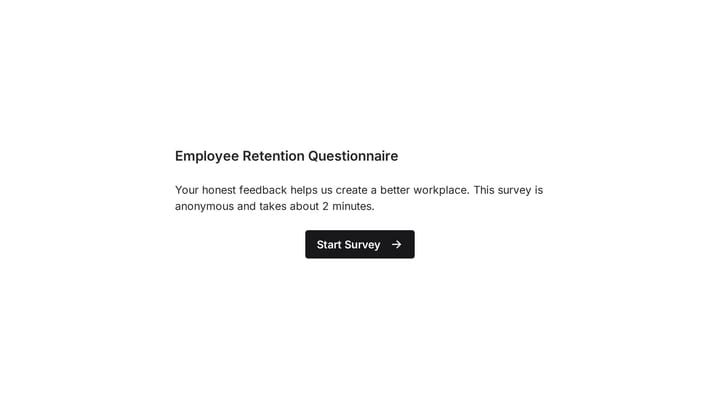 Employee Retention Questionnaire preview