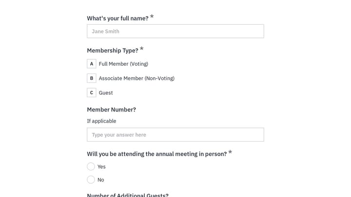 Agricultural Cooperative Annual Meeting Planning Form preview