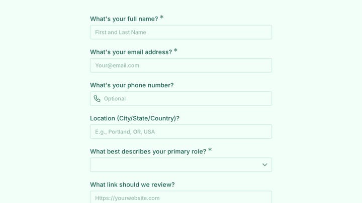 Autistic Burnout Recovery Affiliate Program Application preview