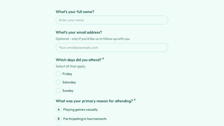 Board Game Convention Player Feedback preview