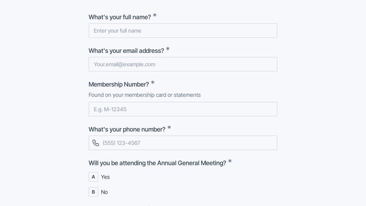 Annual General Meeting RSVP & Voting preview