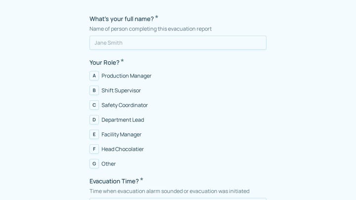 Emergency Evacuation & Headcount Report preview