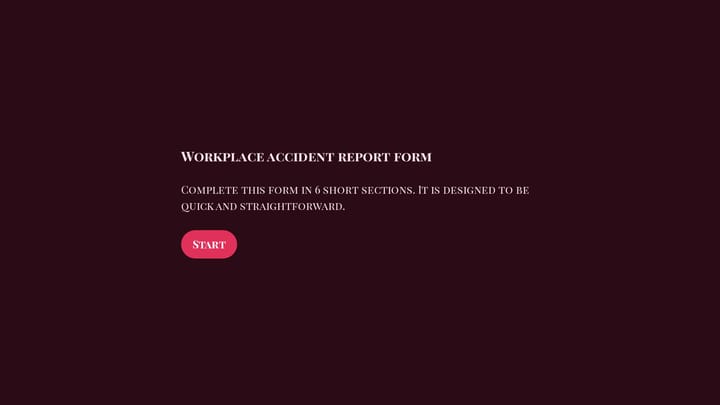 Workplace Accident Report Form preview