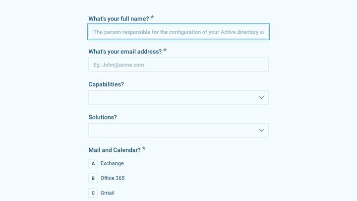Technology Survey Form preview