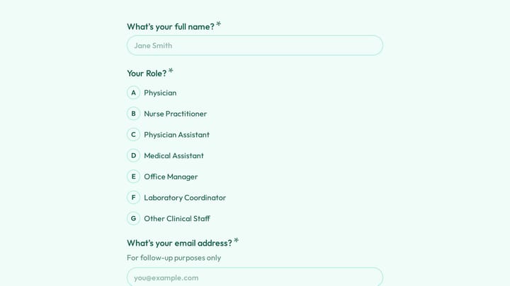 Clinical Laboratory Outreach Program Survey preview