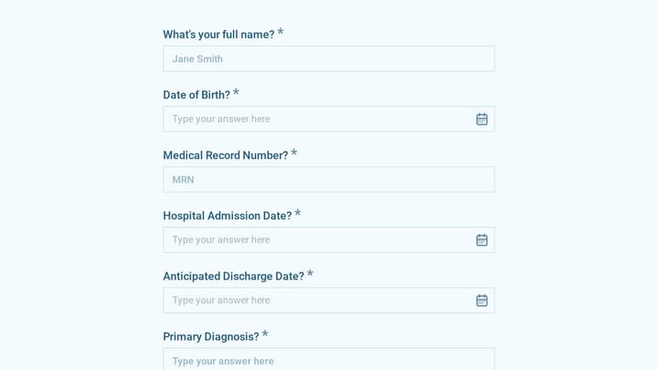 Hospital Discharge Planning Assessment preview