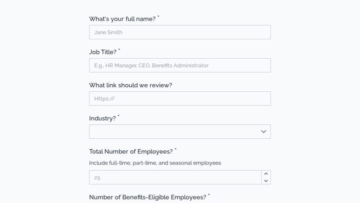 Employee Benefits Inquiry preview
