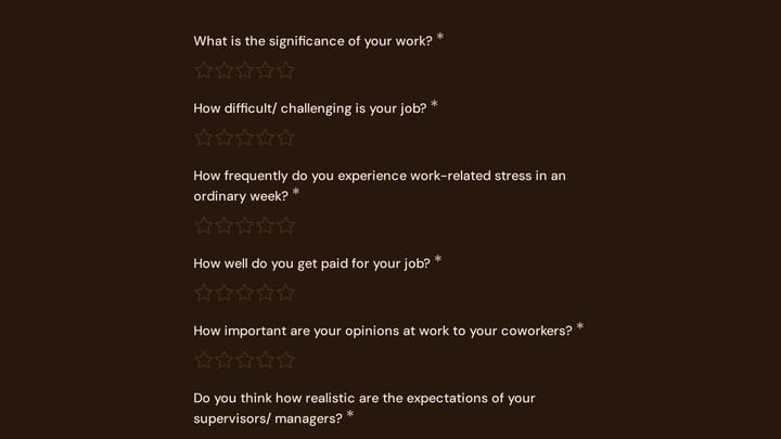 Company Survey Form preview