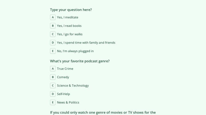 Media Usage Survey preview