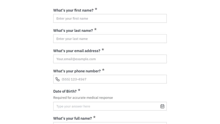 Emergency Contact & Competition Information preview