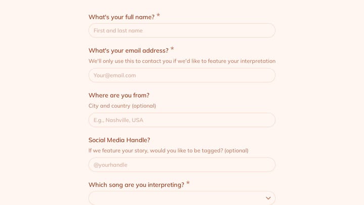Share Your Lyric Interpretation preview
