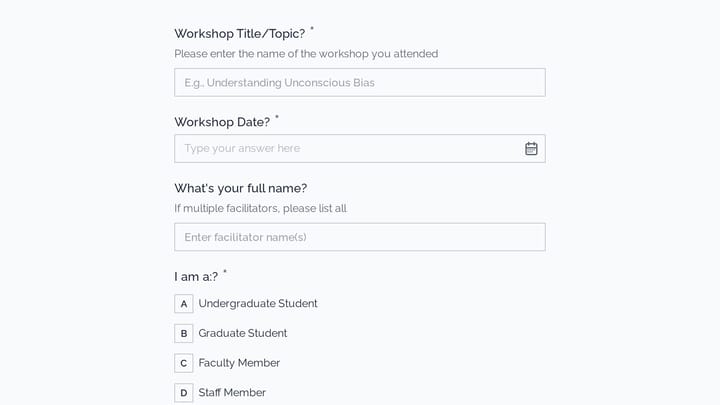 Diversity & Inclusion Training Workshop Evaluation preview