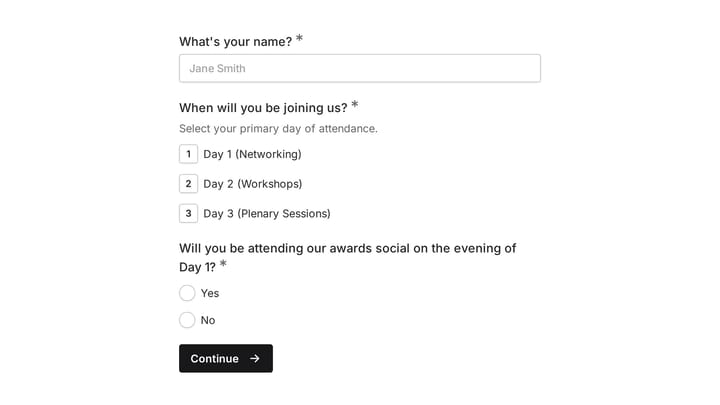 Event Planning Survey preview