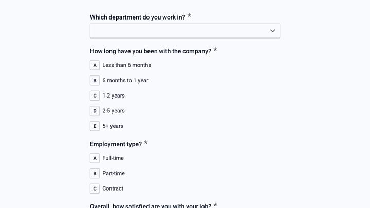 Annual Employee Engagement Survey preview
