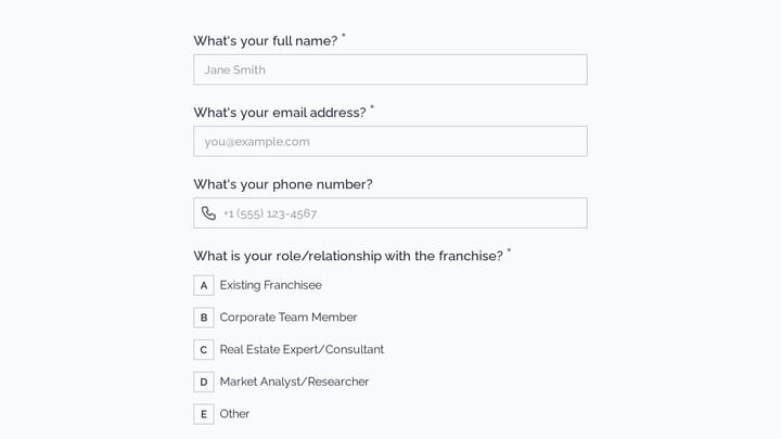 Franchise Expansion Stakeholder Interview preview
