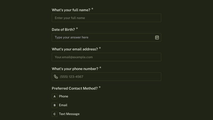Genetic Counseling Discovery Form preview