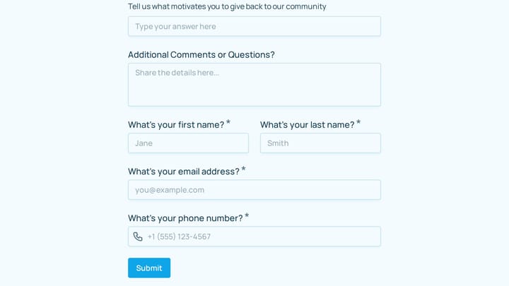 Alumni Volunteer Opportunity Signup preview