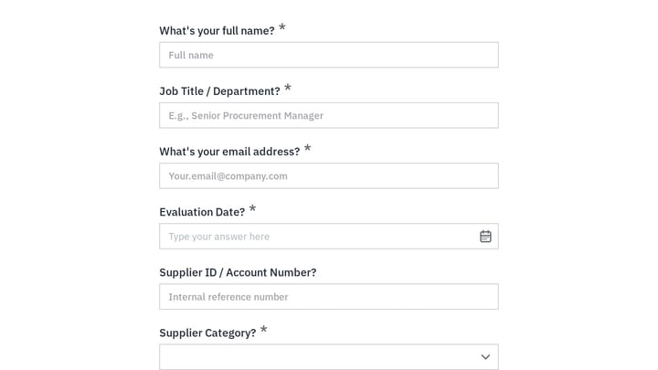 Annual Supplier Performance Scorecard preview