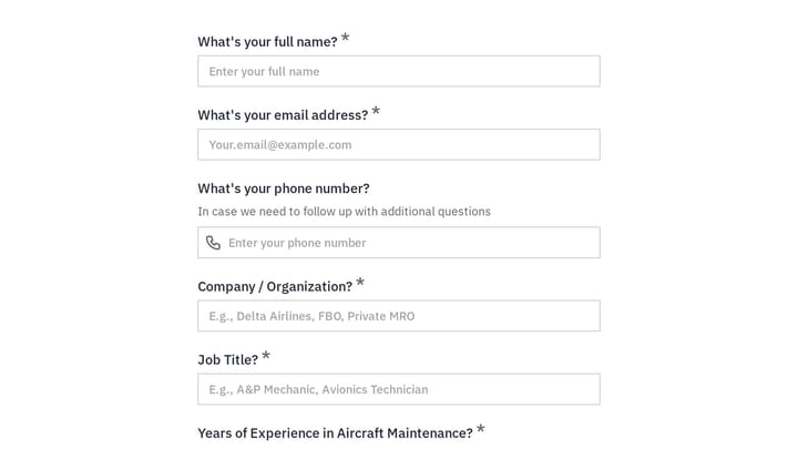 Aircraft Maintenance Software User Research preview