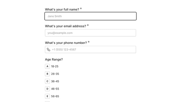 Life Wisdom Coaching Intake Form preview