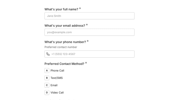 Accessibility Accommodation Request preview