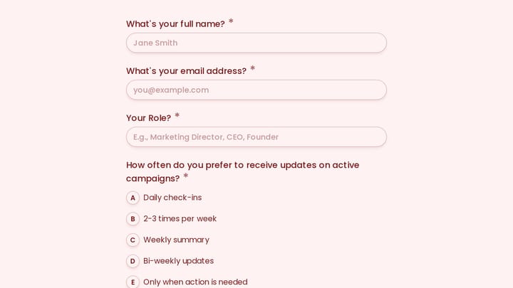 Digital Marketing Personality Assessment preview
