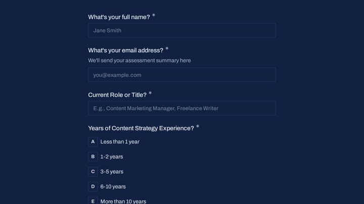 Content Strategy Skills Inventory preview