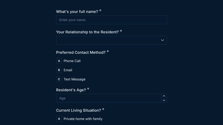 Assisted Living Facility Inquiry preview