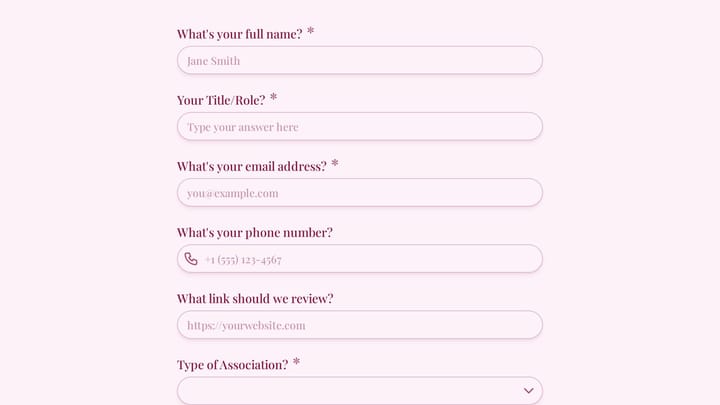 Association Management Discovery Form preview