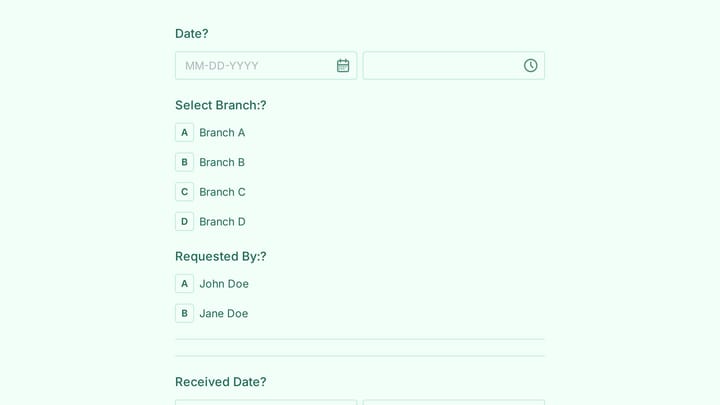 70+ Material Order Form preview