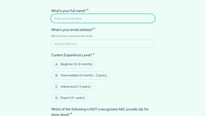 Dog Grooming Certification Practice Quiz preview