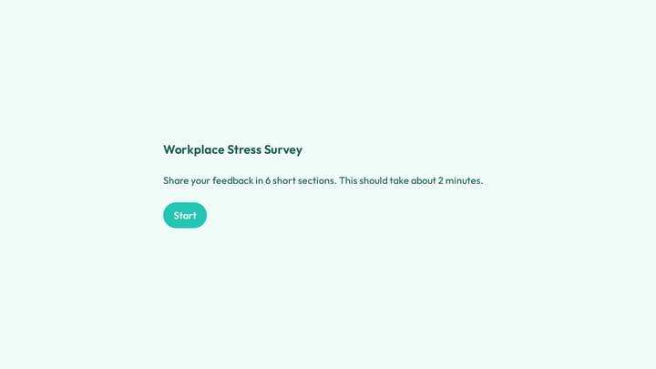Workplace Stress Survey preview
