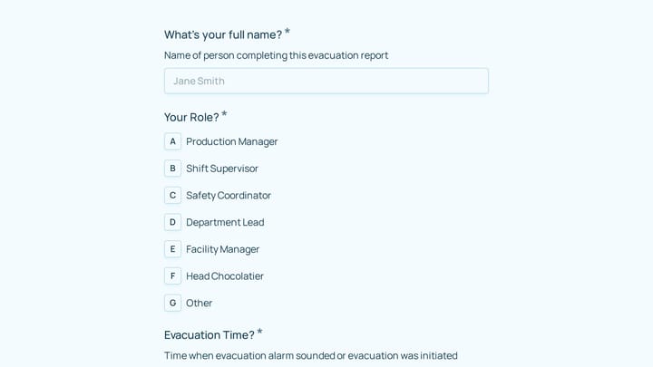 Emergency Evacuation & Headcount Report preview
