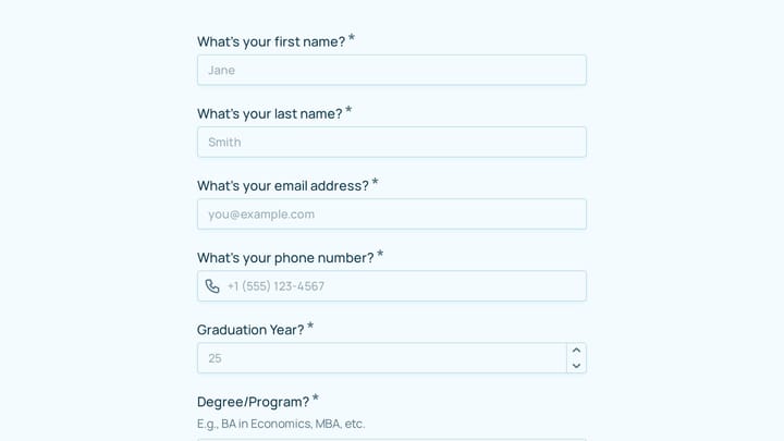 Alumni Volunteer Opportunity Signup preview