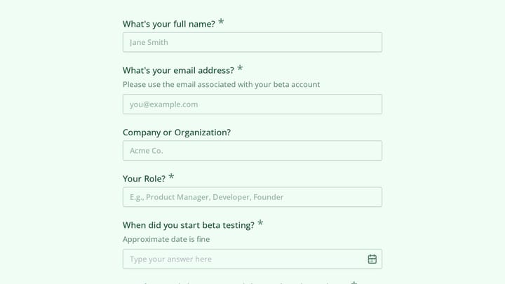Beta Extension Request preview